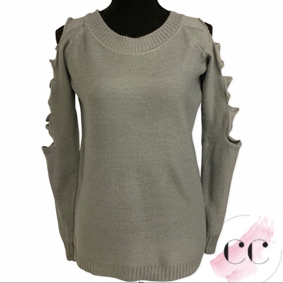 {2/$40} Brand NEW Grey Knit Sweater - Picture 3 of 11